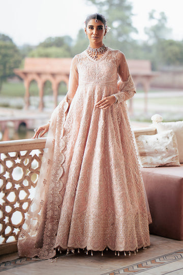 Silsila by Saad Shaikh Embroidered Net 3Pc Suit D-07 Azela - House Of Hania