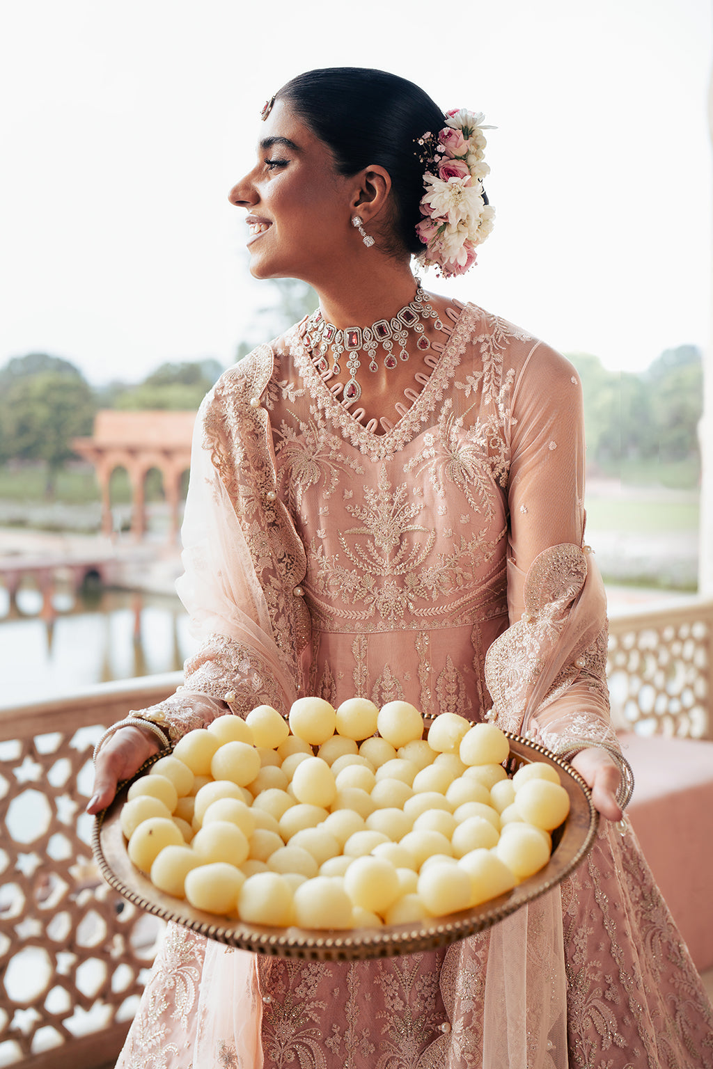Silsila by Saad Shaikh Embroidered Net 3Pc Suit D-07 Azela - House Of Hania