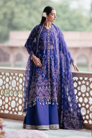 Silsila by Saad Shaikh Embroidered Organz 3Pc Suit D-08 Onara - House Of Hania