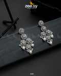 Silver Orchid Earrings - House Of Hania