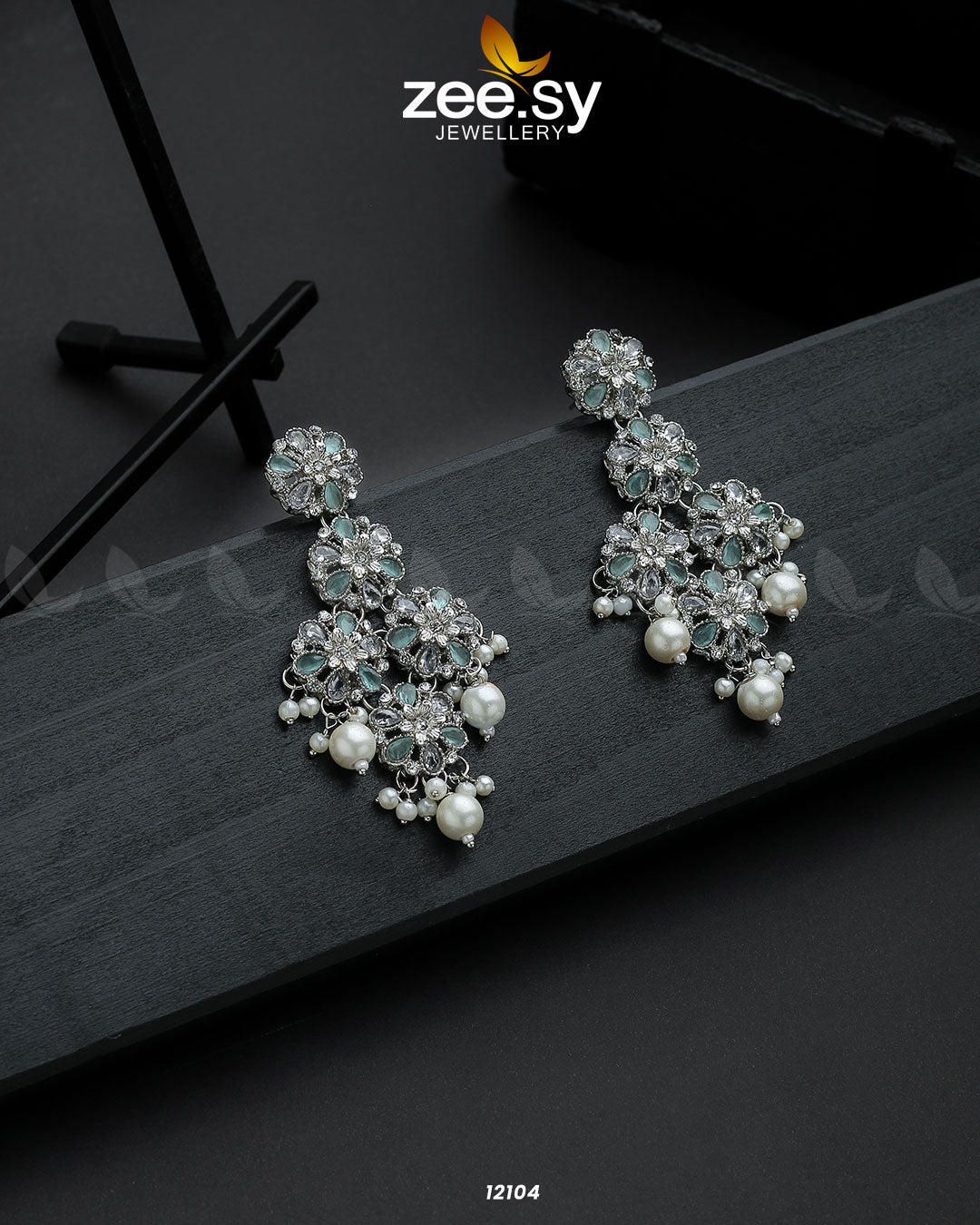 Silver Orchid Earrings - House Of Hania