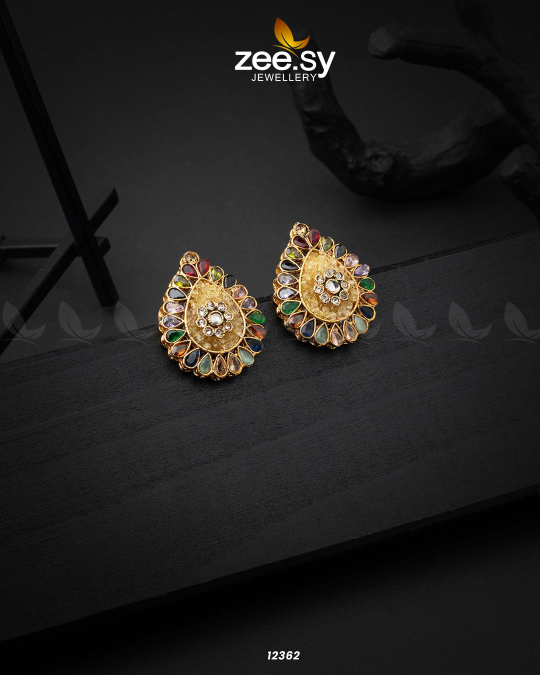 Slate Crush Earrings - House Of Hania
