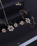 Snowflake Pendant Set - House Of Hania