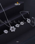 Snowflake Pendant Set - House Of Hania