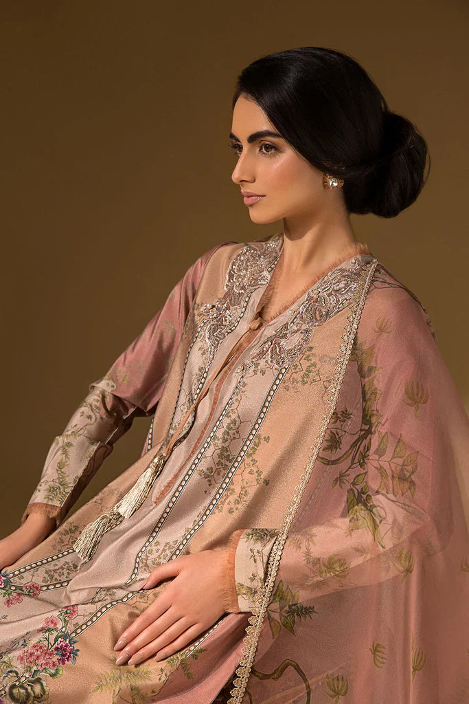 Sobia Nazir | Festive Silk Ready to Wear | Design 01 Festive Silk Ready to Wear Collection 2023 FSRTW-23-01-CD-S - House Of Hania