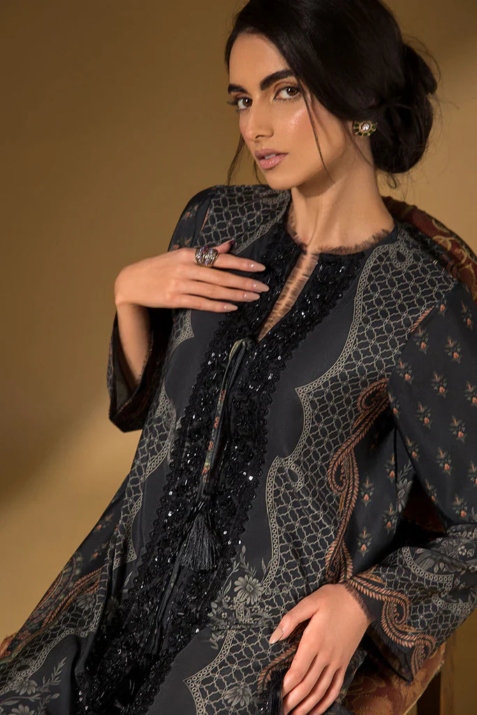 Sobia Nazir | Festive Silk Ready to Wear | Design 03 Festive Silk Ready to Wear Collection 2023 FSRTW-23-03-CD-S - House Of Hania