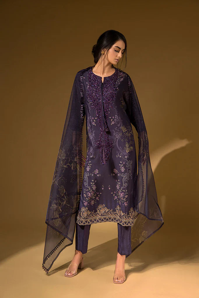 Sobia Nazir | Festive Silk Ready to Wear | Design 04 Festive Silk Ready to Wear Collection 2023 FSRTW-23-04-CD-S - House Of Hania
