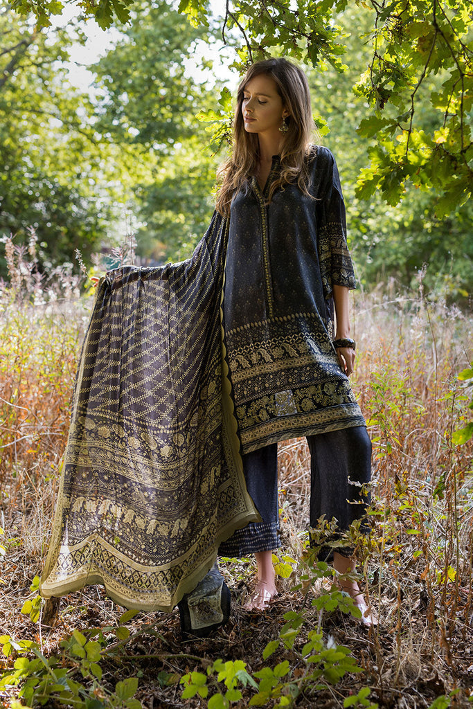 Sobia Nazir | Silk Satin 25 | ST25-05 - House Of Hania