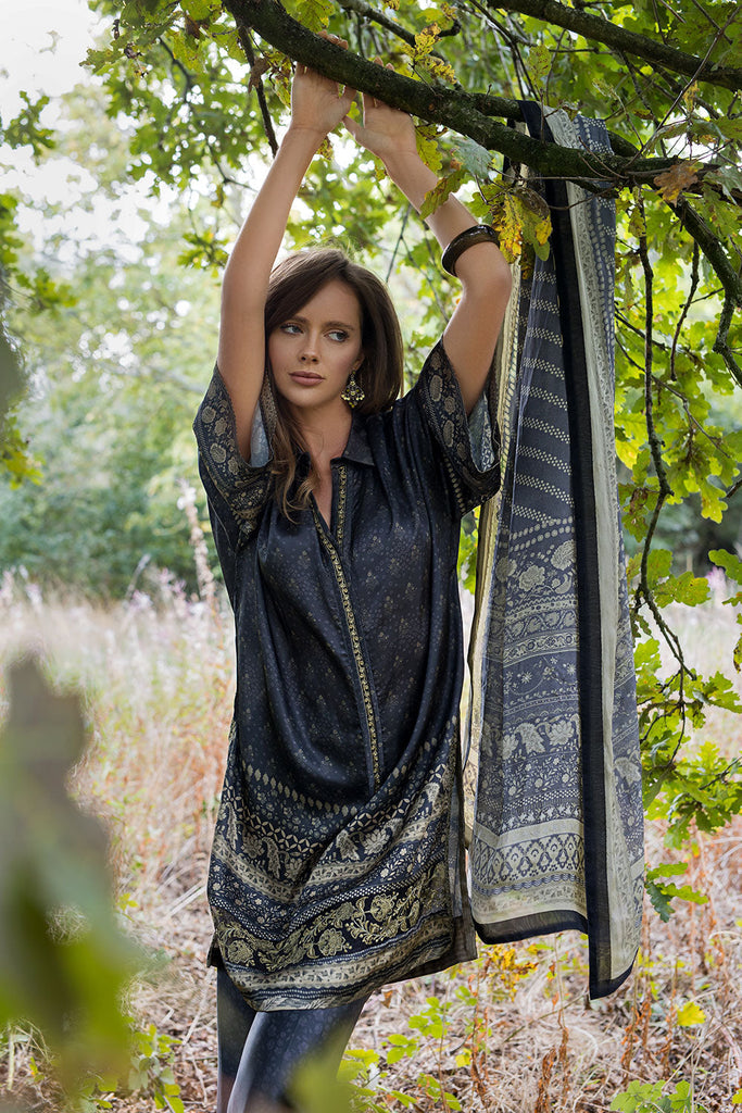 Sobia Nazir | Silk Satin 25 | ST25-05 - House Of Hania