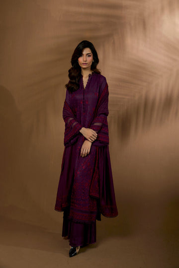 Sobia Nazir | Winter Shawl 25 | Design 2B - House Of Hania