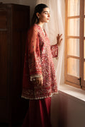 Solene by Ayzel Embroidered Organza 3Pc Suit D-09 ADVA - House Of Hania