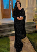 Spark wear - Monochrome saree - House Of Hania