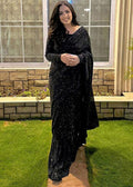 Spark wear - Monochrome saree - House Of Hania
