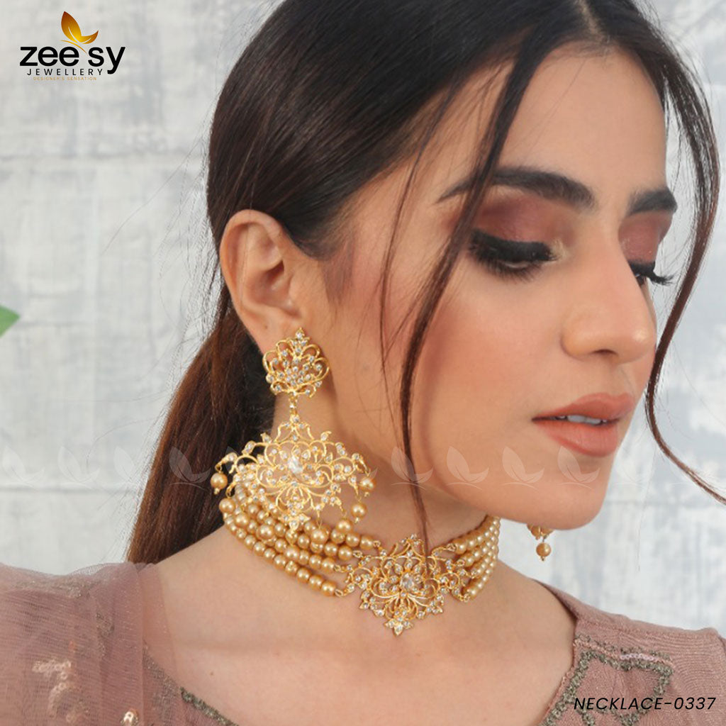 Sunflower Necklace-0337 - House Of Hania