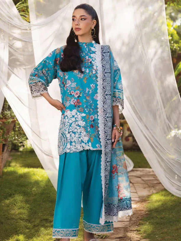 Tahra by Zainab Chottani Embroidered Lawn 3Pc Suit D-02B BEEHA - House Of Hania