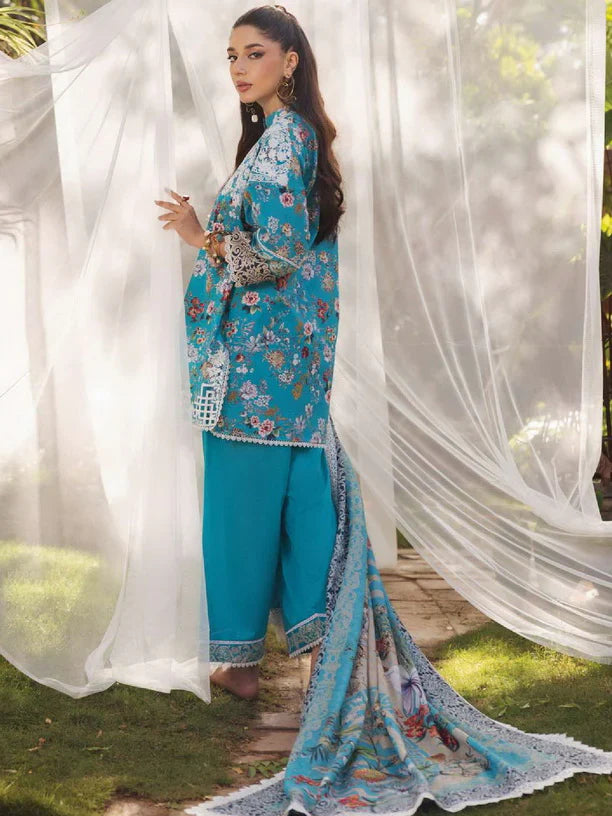 Tahra by Zainab Chottani Embroidered Lawn 3Pc Suit D-02B BEEHA - House Of Hania