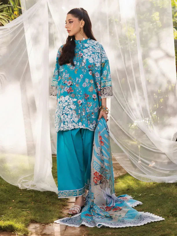 Tahra by Zainab Chottani Embroidered Lawn 3Pc Suit D-02B BEEHA - House Of Hania