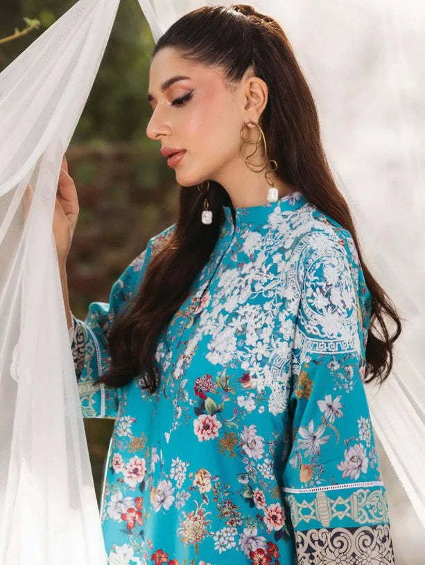 Tahra by Zainab Chottani Embroidered Lawn 3Pc Suit D-02B BEEHA - House Of Hania