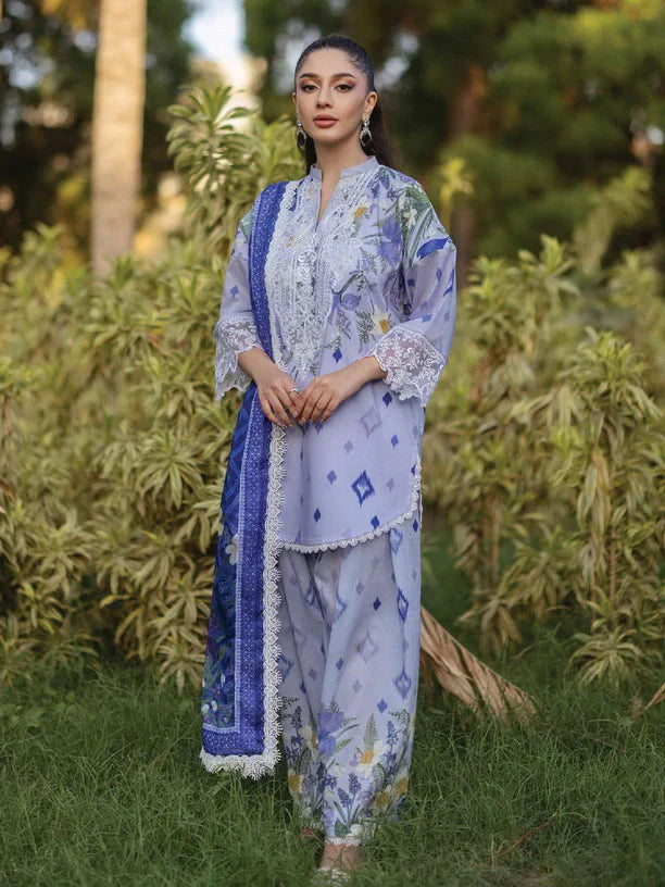 Tahra by Zainab Chottani Embroidered Lawn 3Pc Suit D-06A RAHA - House Of Hania