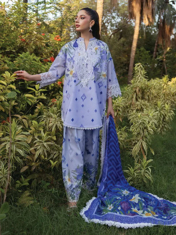 Tahra by Zainab Chottani Embroidered Lawn 3Pc Suit D-06A RAHA - House Of Hania