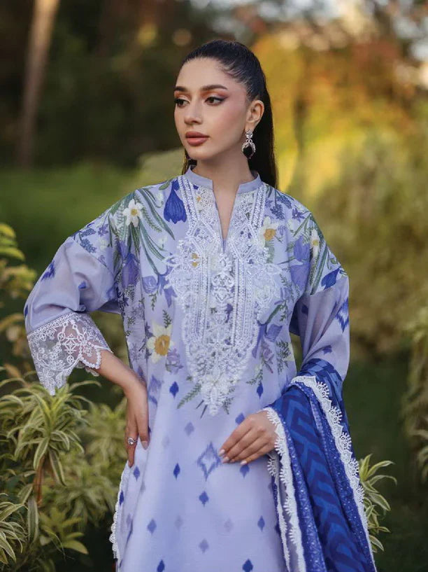 Tahra by Zainab Chottani Embroidered Lawn 3Pc Suit D-06A RAHA - House Of Hania