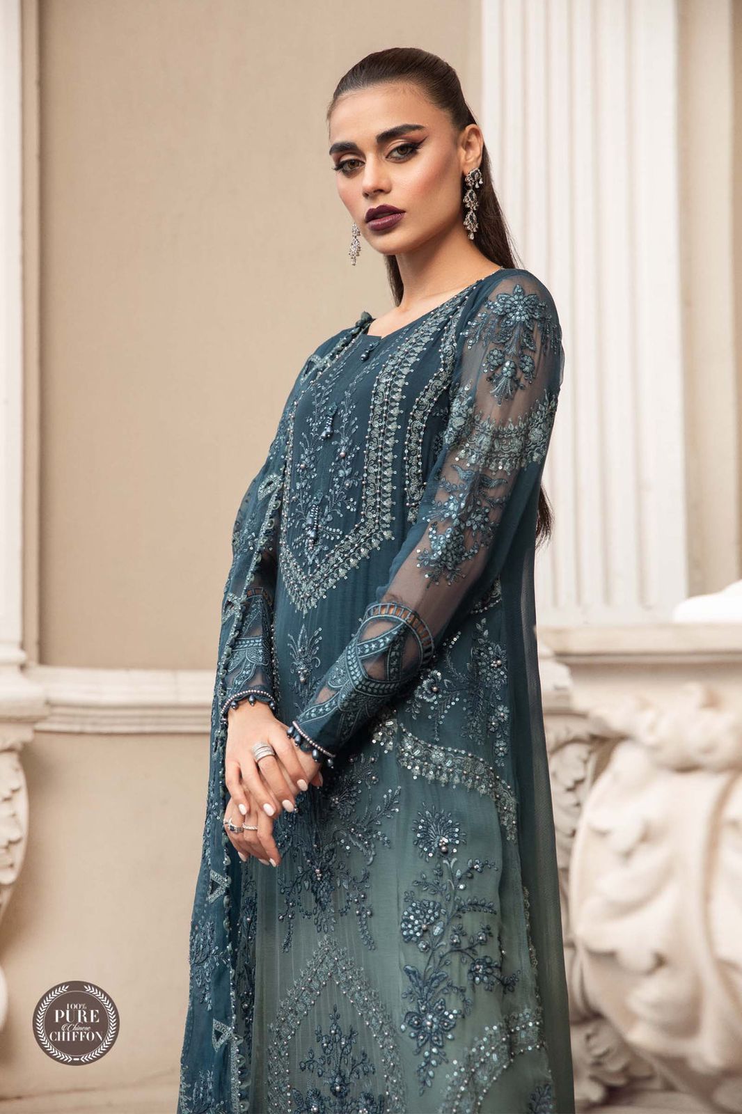 Teal Blue MPC-23-102 - House Of Hania