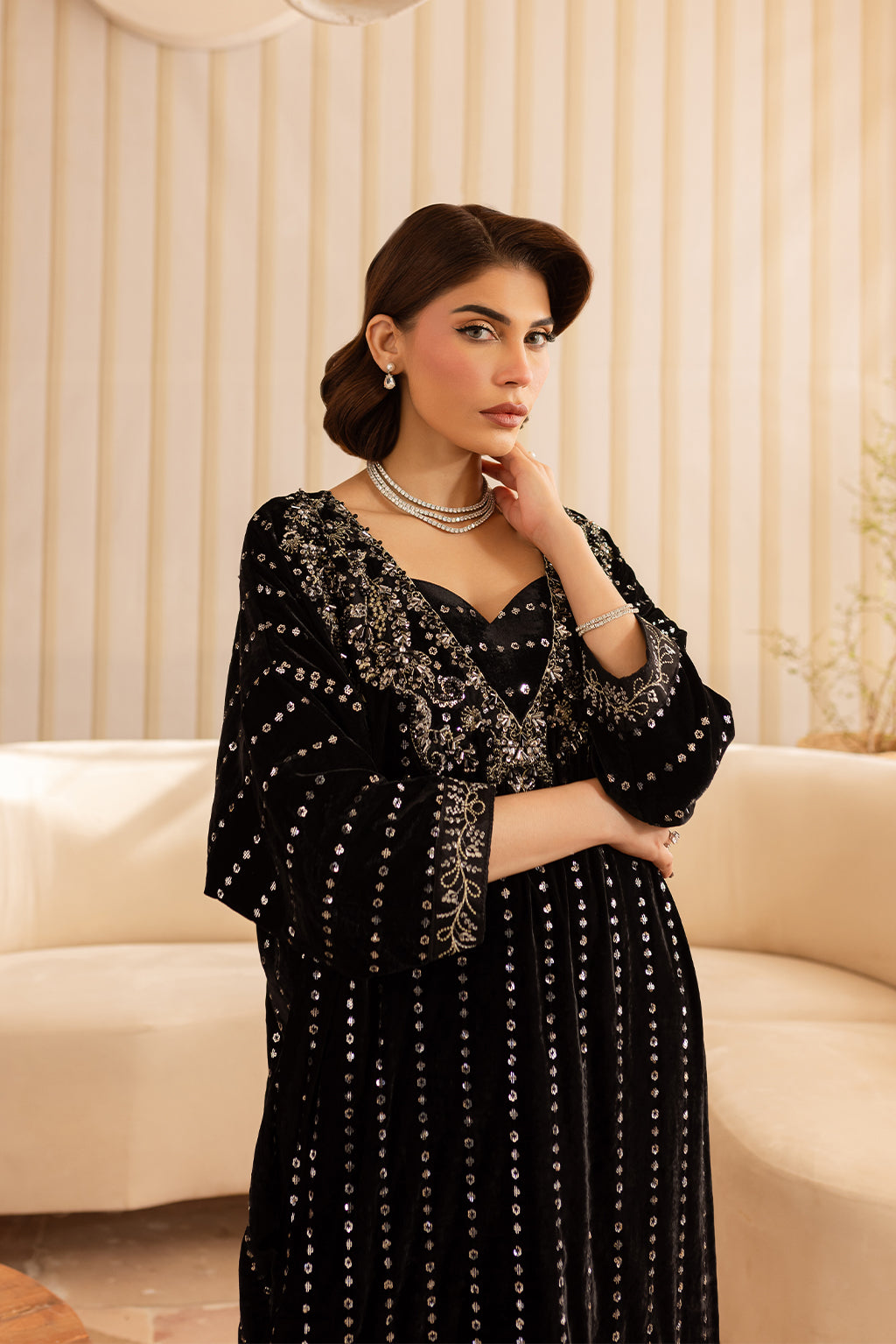 Vanya | Velvet Formals 24 |  KV-53 - House Of Hania