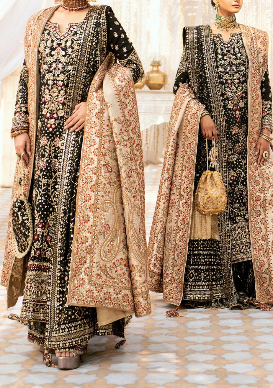 WEDDING FESTIVE ’24 VOL. 1 - GOLD TISSUE SHAWL - House Of Hania