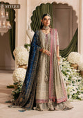 WEDDING FESTIVE ’26 VOL. 1 - ROYAL BLUE MEDIUM SILK SHAWL - House Of Hania