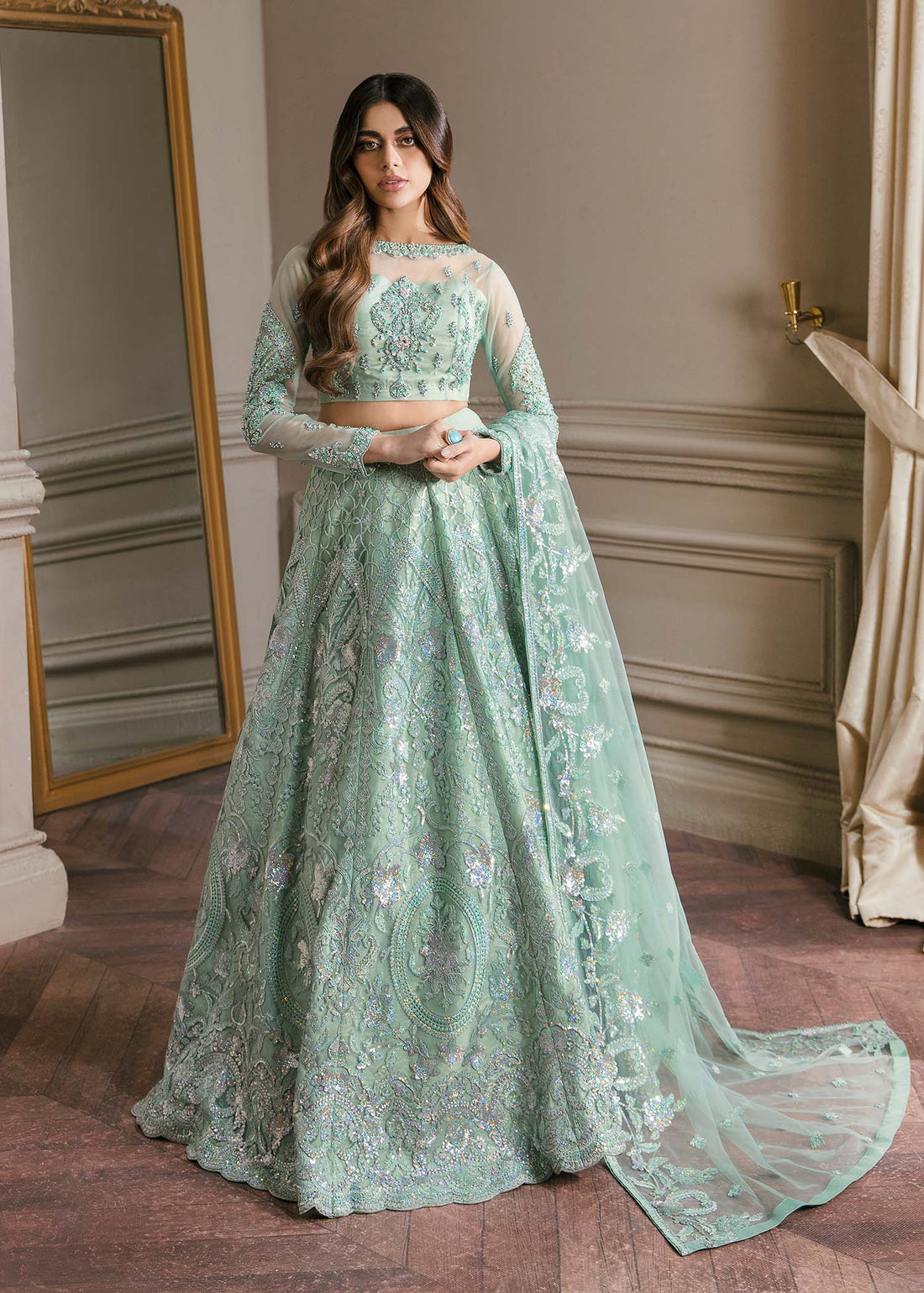 Waqas Shah | Malika - E - Elizabeth | BLUE MIST - House Of Hania