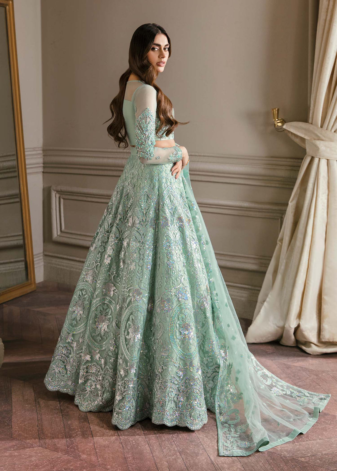 Waqas Shah | Malika - E - Elizabeth | BLUE MIST - House Of Hania