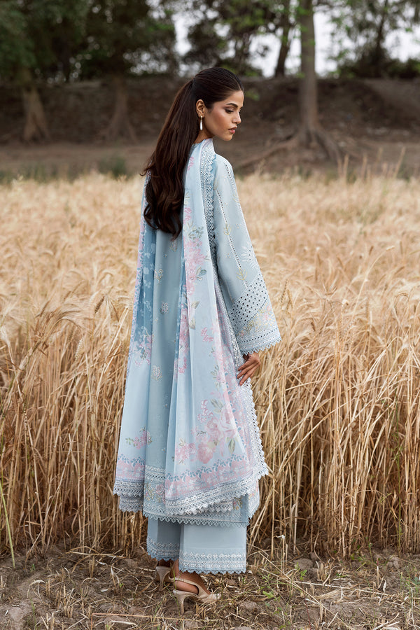Model wearing Afrozeh Sukoon shirt & trouser set