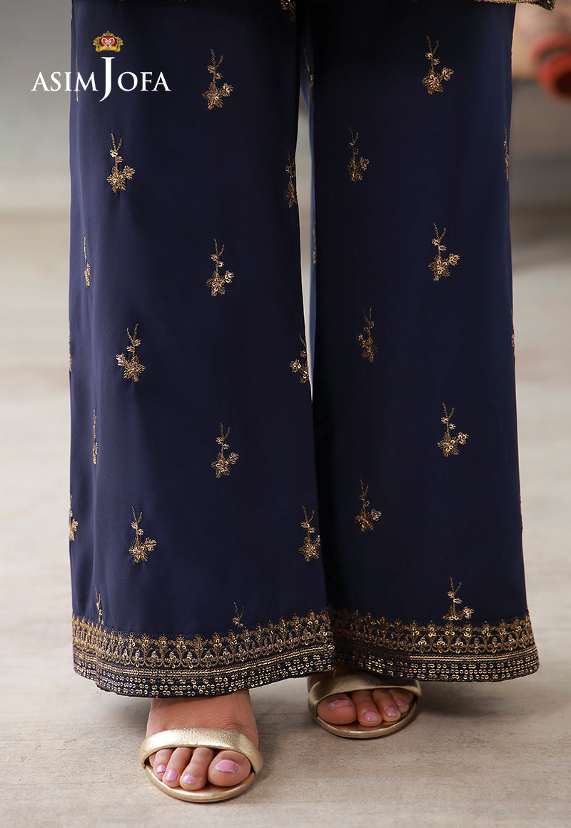 Asim Jofa | luxury Pret'26 | AJLPN-04 Embroidered Poly Silk Stitched 2pcs