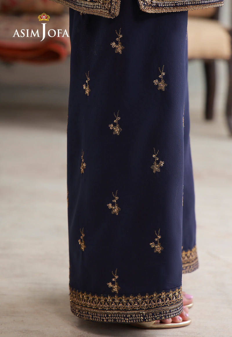 Asim Jofa | luxury Pret'26 | AJLPN-04 Embroidered Poly Silk Stitched 2pcs