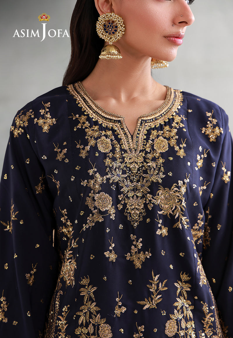 Asim Jofa | luxury Pret'26 | AJLPN-04 Embroidered Poly Silk Stitched 2pcs