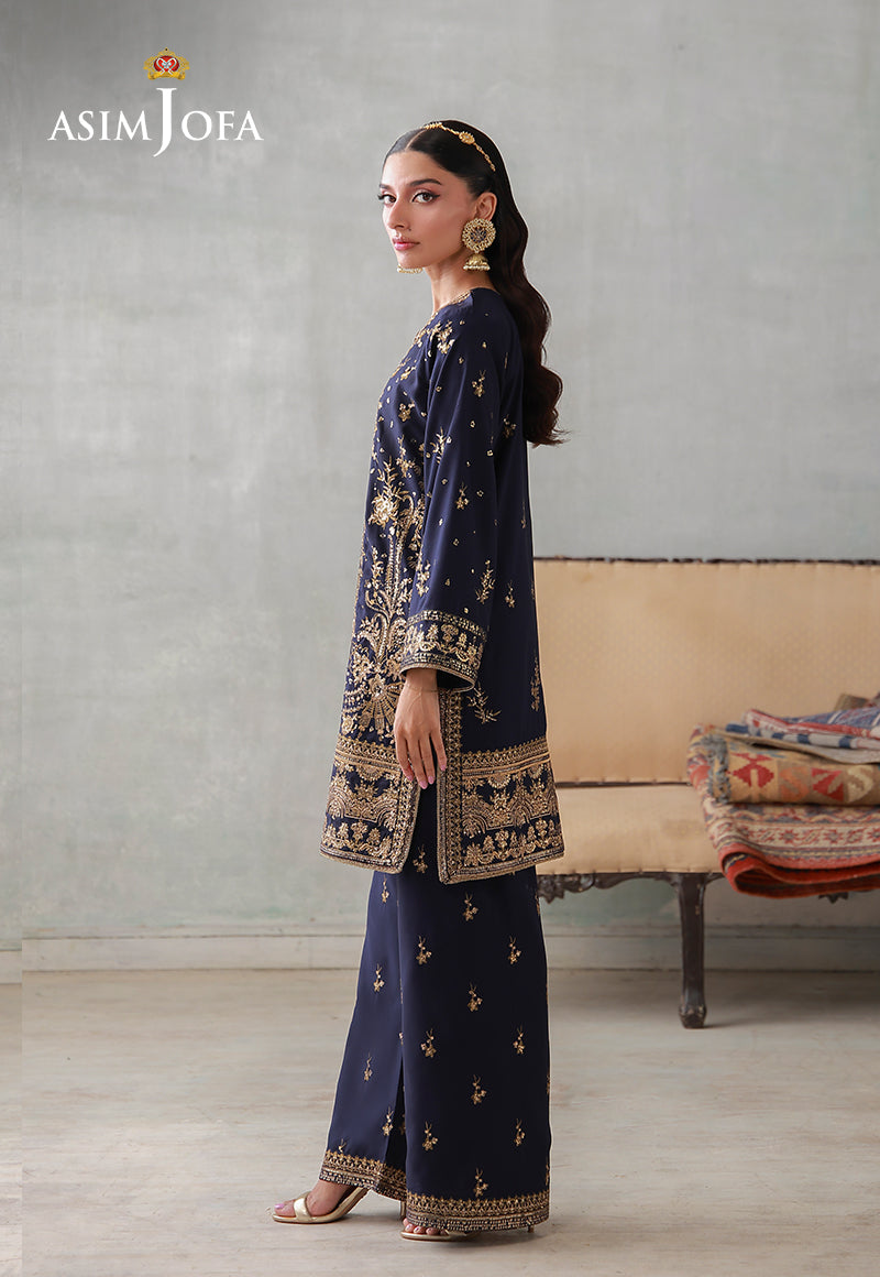 Asim Jofa | luxury Pret'26 | AJLPN-04 Embroidered Poly Silk Stitched 2pcs