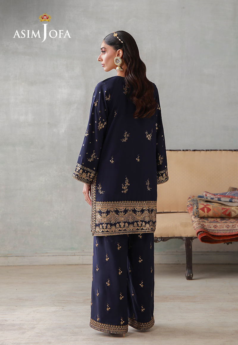 Asim Jofa | luxury Pret'26 | AJLPN-04 Embroidered Poly Silk Stitched 2pcs