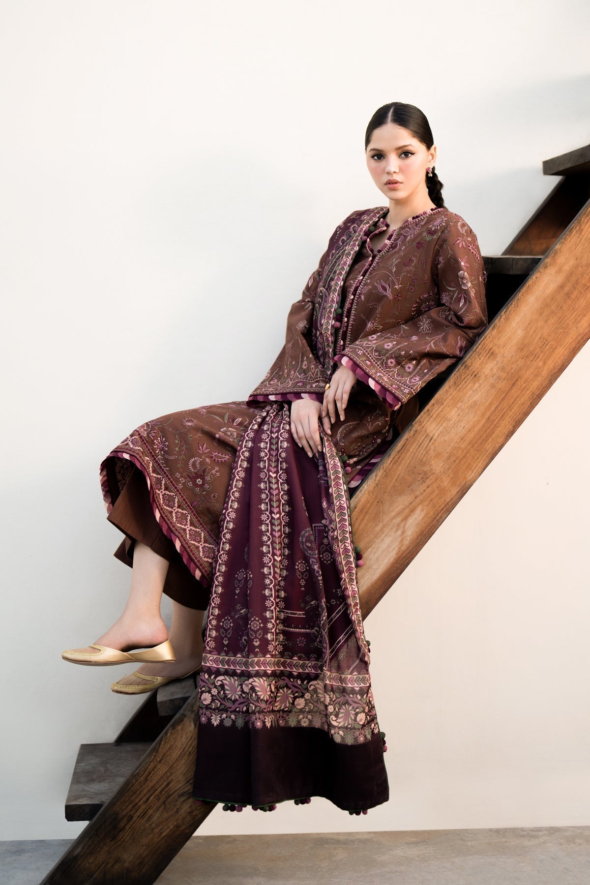 Xenia Formals | Dhoop Kinaray Winter Shawl 24 | PAKOL - House Of Hania