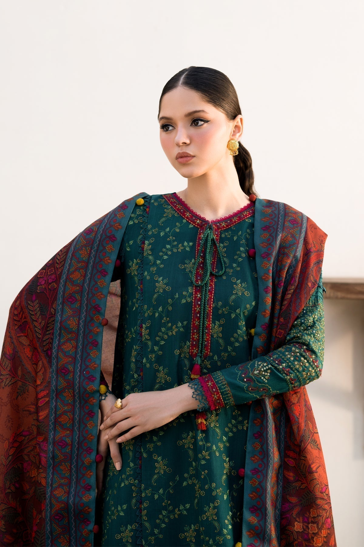 Xenia Formals | Dhoop Kinaray Winter Shawl 24 | ZEMURD - House Of Hania