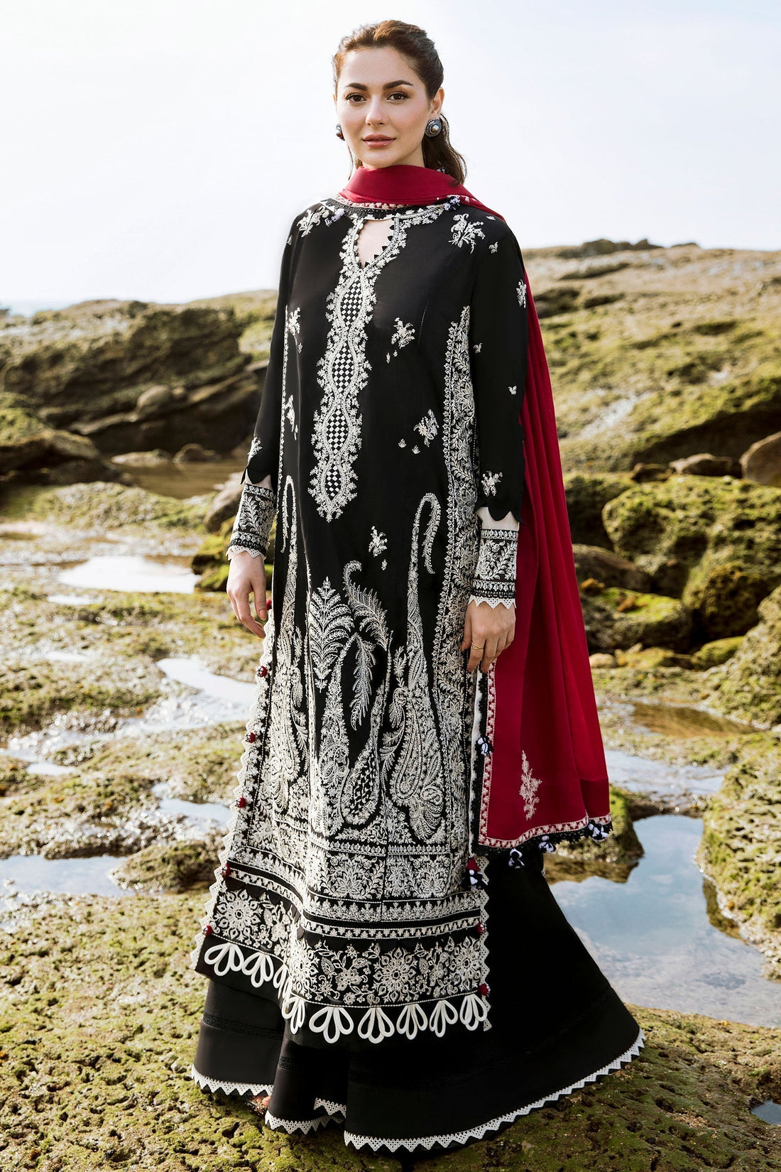 ZAHA LUXURY LAWN ISKELE (ZL23-01 A) - House Of Hania
