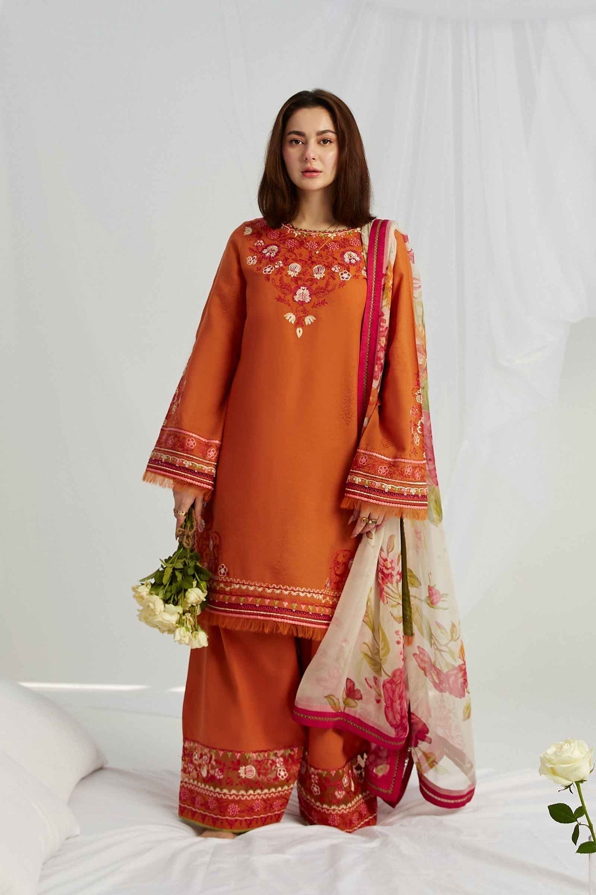 ZARA SHAHJAHAN-ZCE23-10B-COCO LAWN VOLUME ll 2023 - House Of Hania