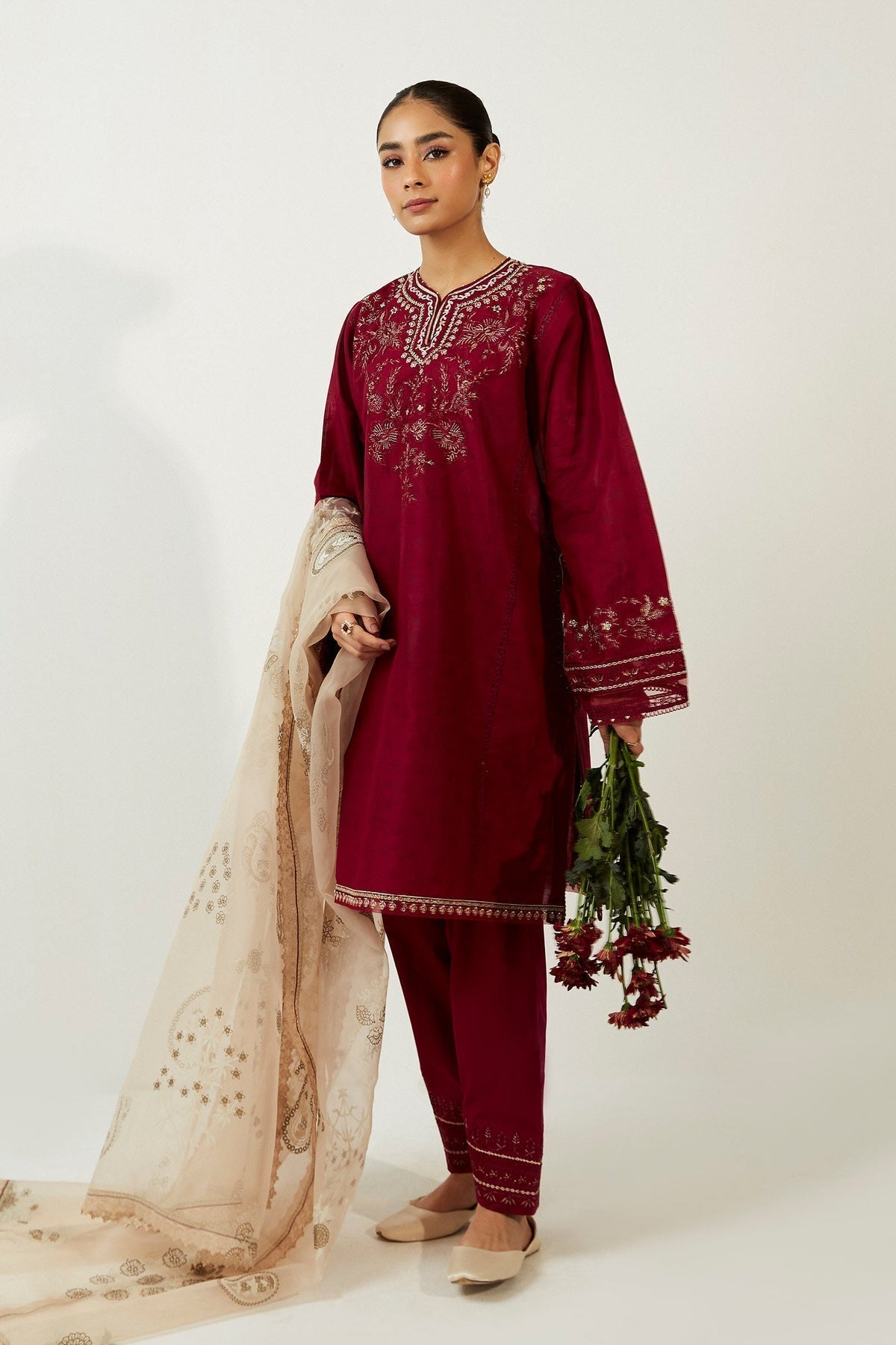 ZARA SHAHJAHAN-ZCE23-1A-COCO LAWN VOLUME ll 2023 - House Of Hania