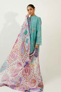 ZARA SHAHJAHAN-ZCE23-4B-COCO LAWN VOLUME ll 2023 - House Of Hania
