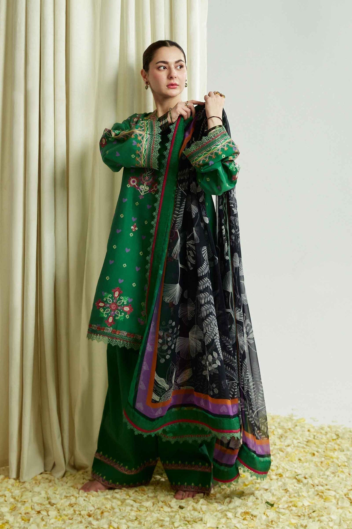 ZARA SHAHJAHAN-ZCE23-5B-COCO LAWN VOLUME ll 2023 - House Of Hania