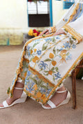 Zaha | Embroidered Lawn Collection | LEYA (ZL23-07 A) - House Of Hania