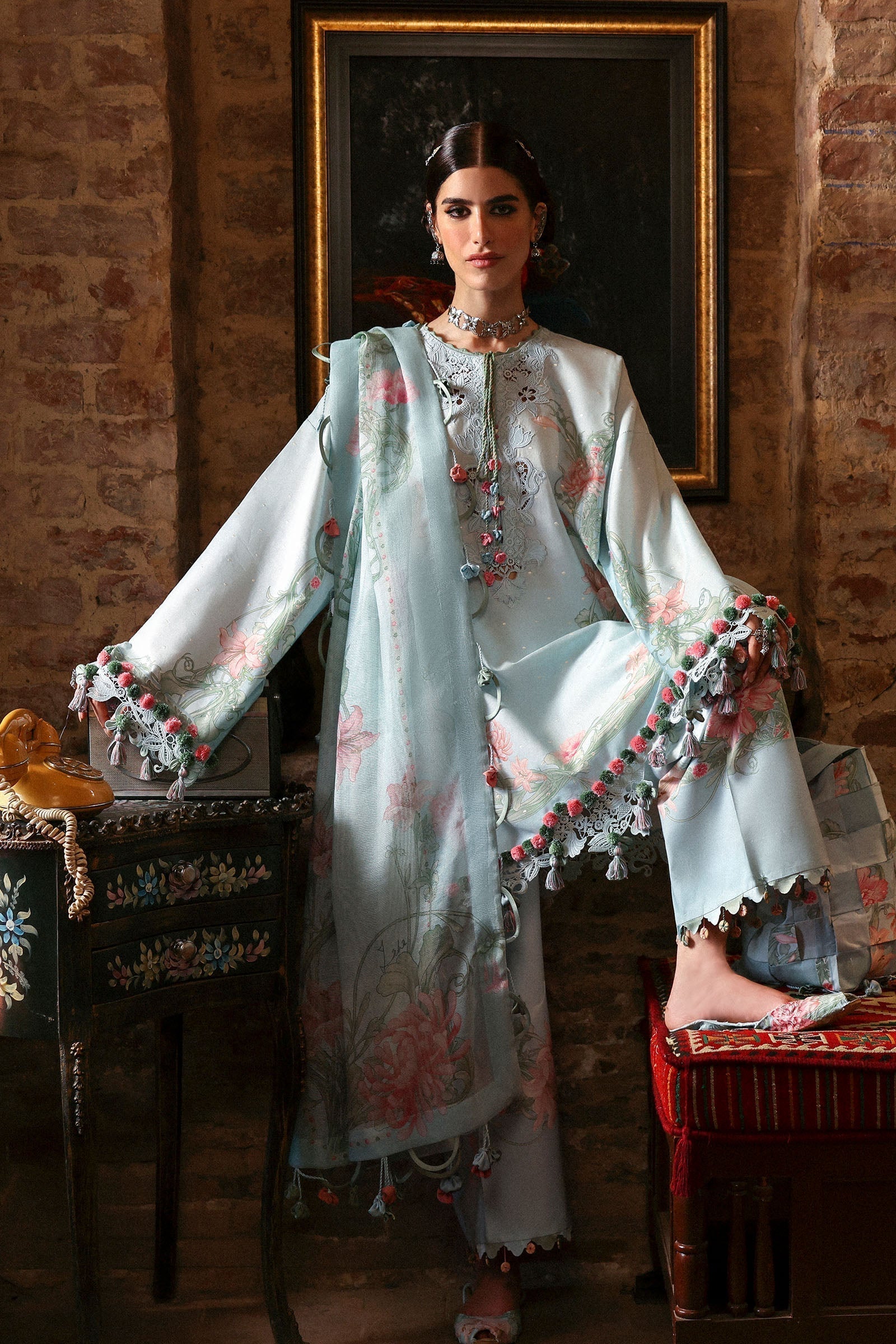 Zaha | Festive Lawn 25 | KHUSBU (ZF-25-09) - House Of Hania