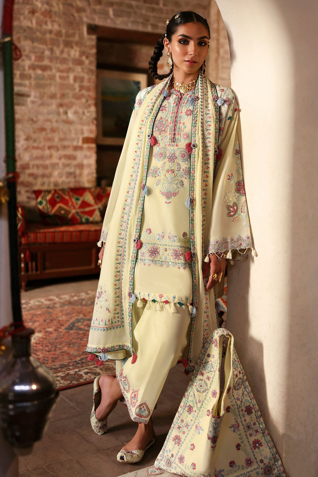 Zaha | Festive Lawn 25 | MEHERBANO (ZF-25-01) - House Of Hania