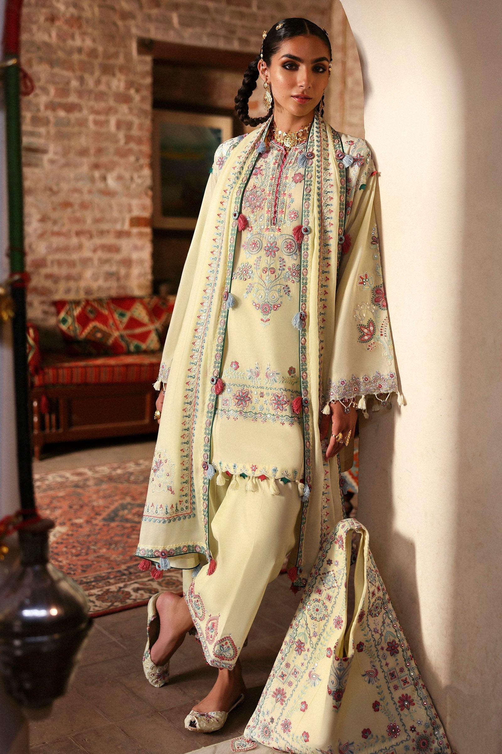 Zaha | Festive Lawn 25 | MEHERBANO (ZF-25-01) - House Of Hania