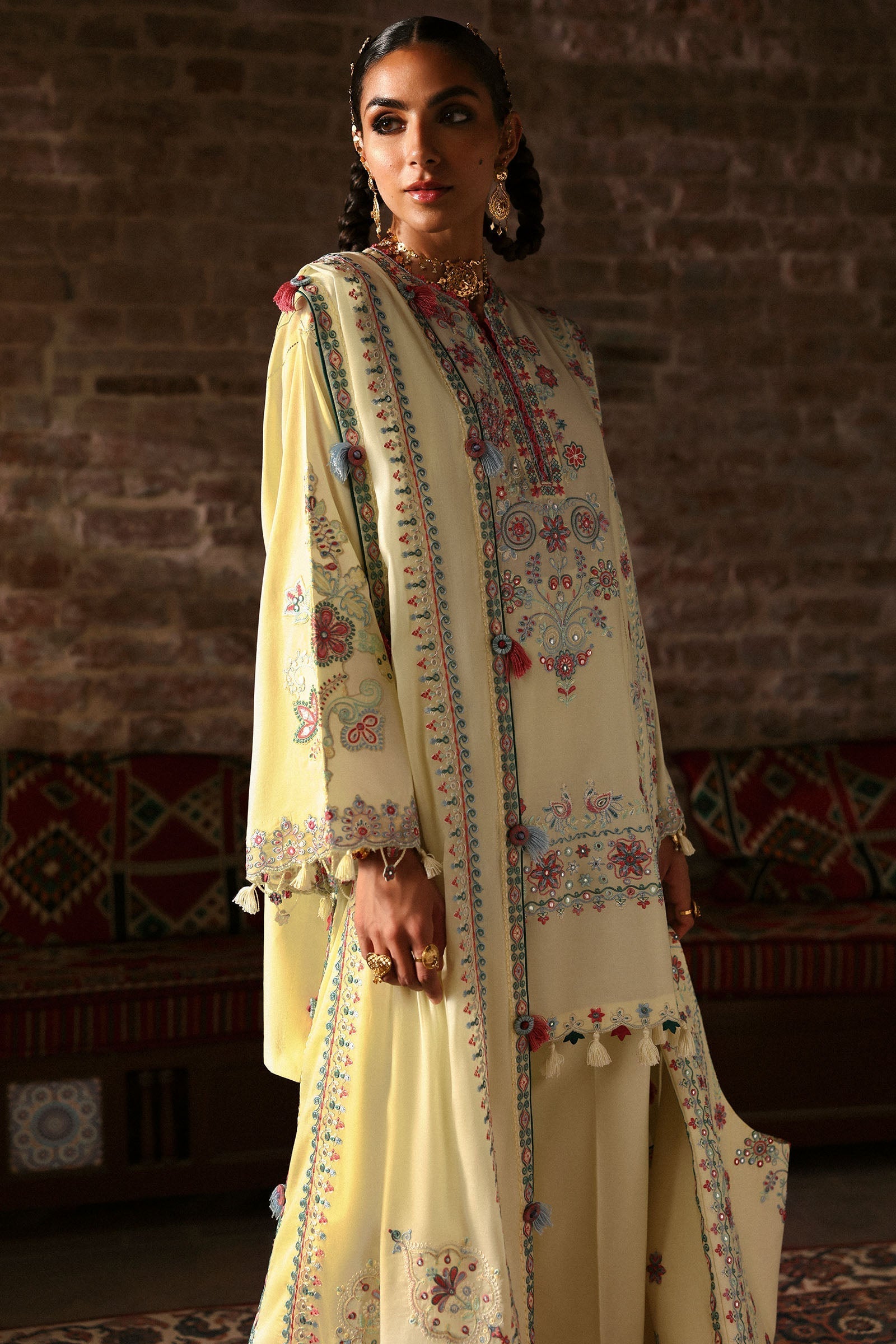 Zaha | Festive Lawn 25 | MEHERBANO (ZF-25-01) - House Of Hania