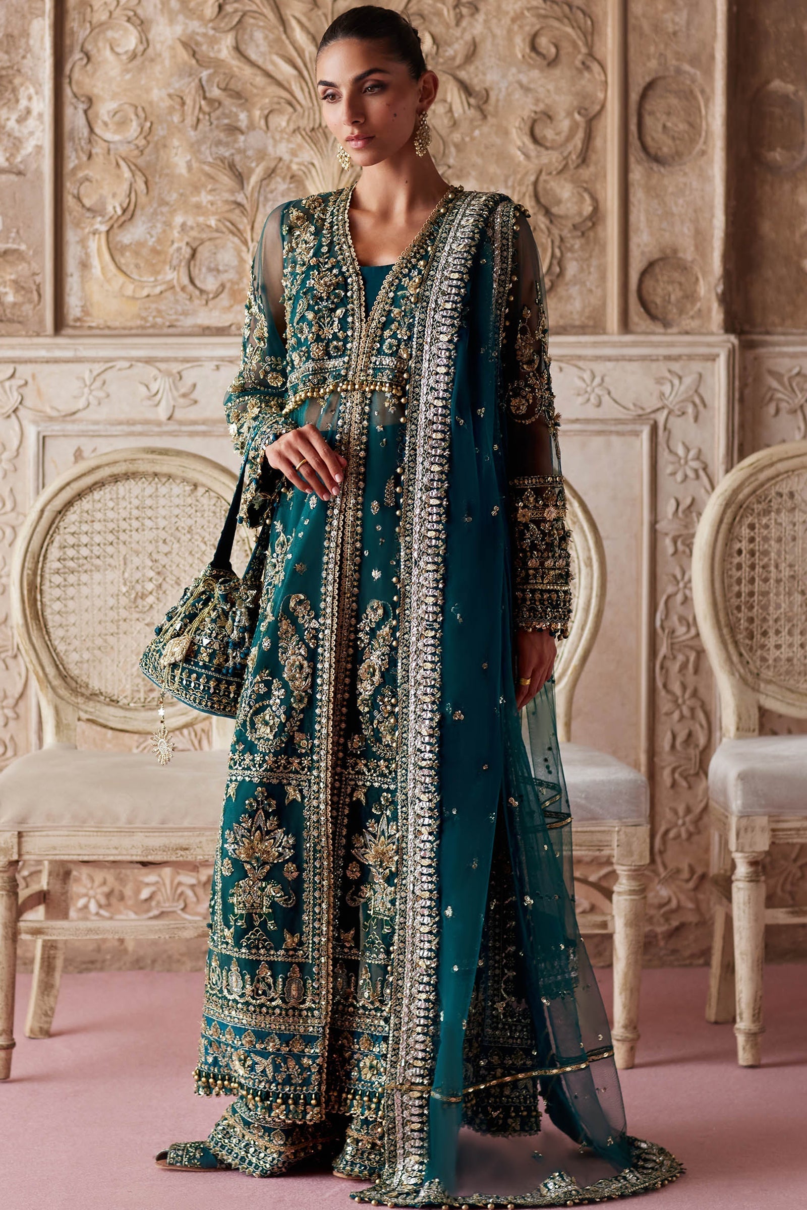 Zaha | Gossamer 25 | AYLIN-E-JADE (ZC25-05) - House Of Hania